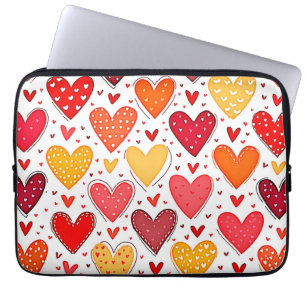 Capa Para Notebook Design de Padrão de Amor Corajoso Colorido