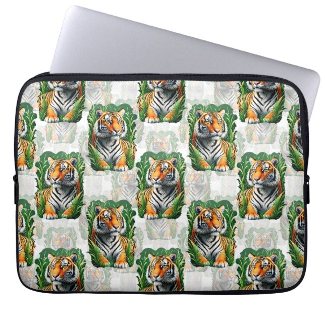 Capa Para Notebook Design de padrão do Tiger (Frente)