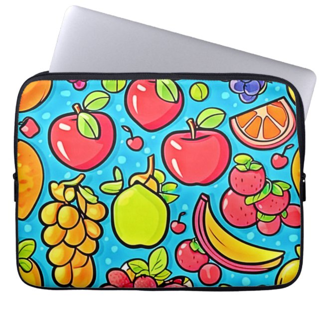 Capa Para Notebook Design de padrão frutuoso (Frente)