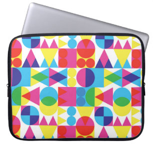 Capa Para Notebook design de padrão geométrico abstrato.