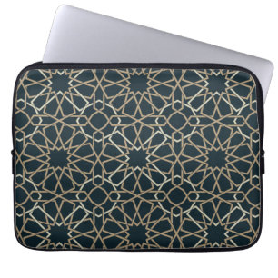 Capa Para Notebook Design de Padrão Geométrico Islâmico