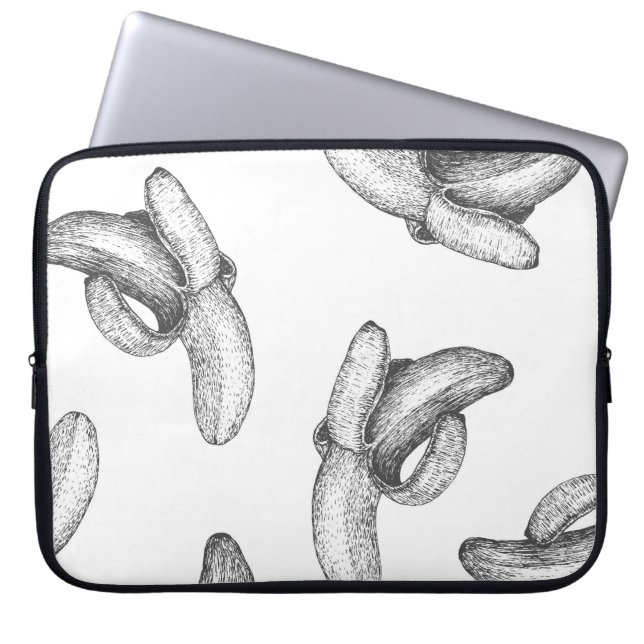 Capa Para Notebook Design de padrão sem costura ou fundo com banana. (Frente)