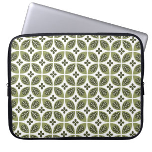 Capa Para Notebook Design de padrão uniforme floral. Estilo escandin