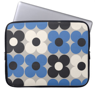 Capa Para Notebook Design de padrão uniforme floral. Estilo escandina