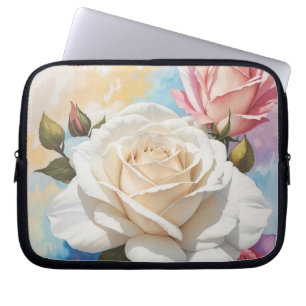 Capa Para Notebook Design de pintura Rose Bouquet