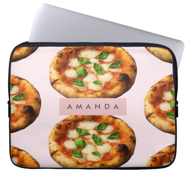 Capa Para Notebook Design de pizza deliciosa personalizada (Frente)