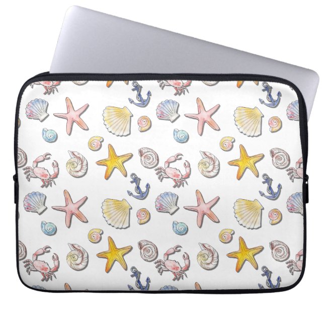 Capa Para Notebook Design de praia simples (Frente)