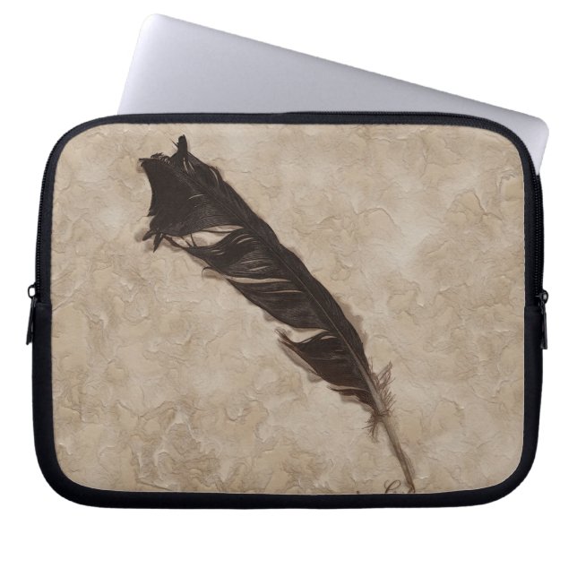 Capa Para Notebook Design de Raven's Feather Bird-lover (Frente)