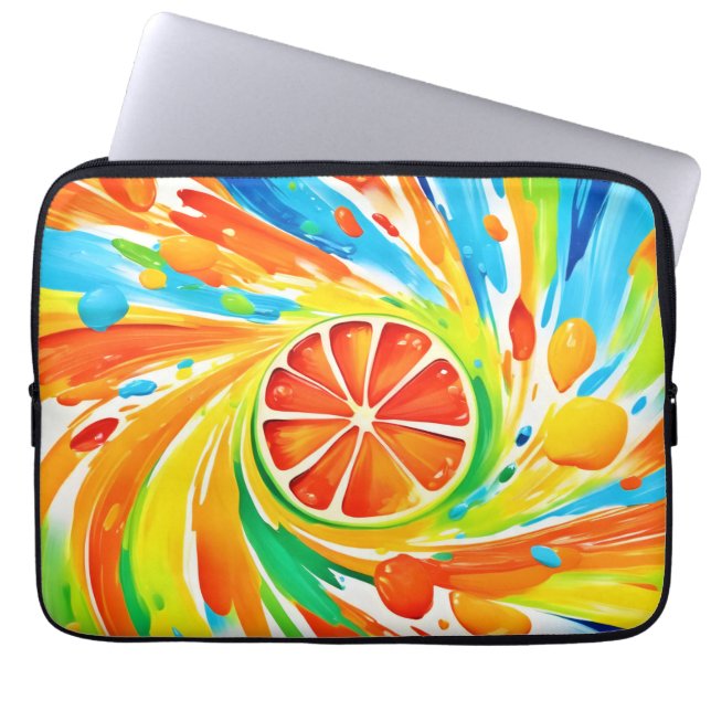 Capa Para Notebook Design de Splash de Giro Citrus (Frente)