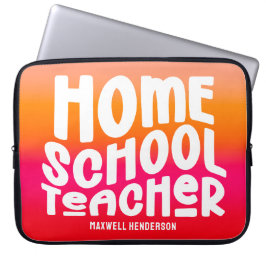 Capa Para Notebook Design de Texto para Professores de Homeschool em