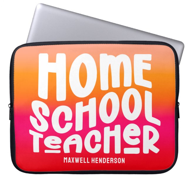 Capa Para Notebook Design de Texto para Professores de Homeschool em  (Frente)