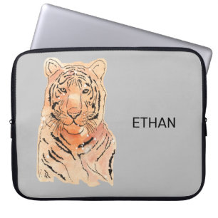Capa Para Notebook design de Tigre em uma Bolsa de laptop