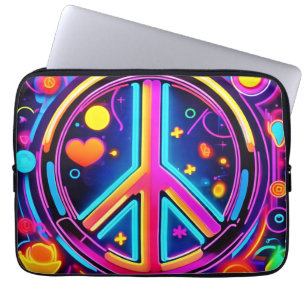 Capa Para Notebook Design de Vibrante Sinal de Paz