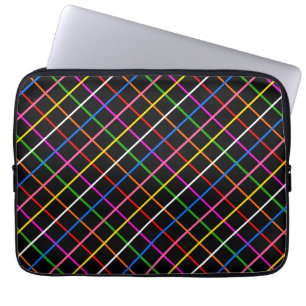 Capa Para Notebook Design de Xadrez de colorido do painel de janelas