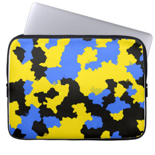Capa Para Notebook Design do abstrato preto amarelo