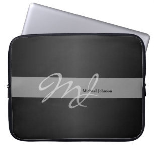 Capa Para Notebook Design do monograma e do nome