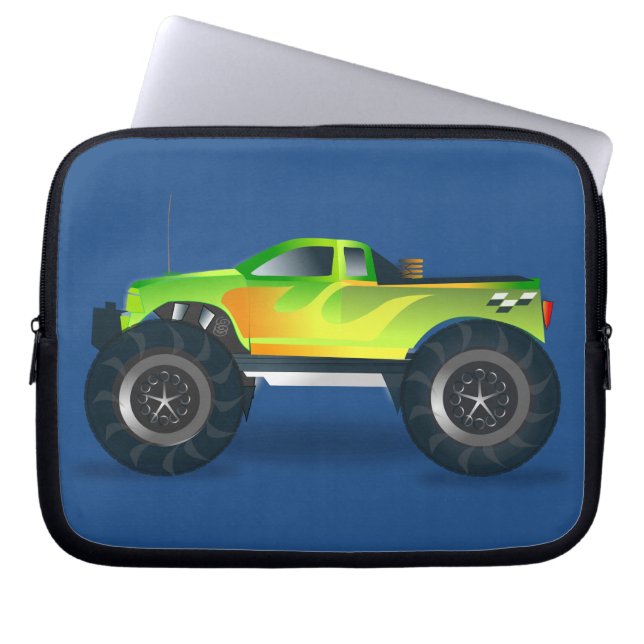 Capa Para Notebook Design do Monster Truck Speedway-lover (Frente)
