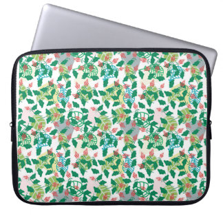 Capa Para Notebook Design Floral Folhagem Tropical Fresca