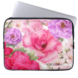 Capa Para Notebook Design Floral Personalizado