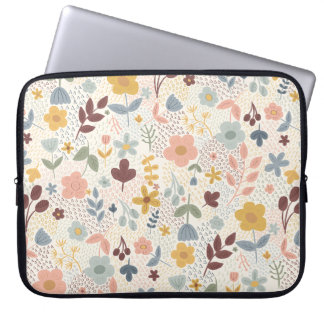 Capa Para Notebook Design Floral Retro Cujo