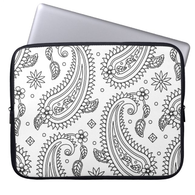 Capa Para Notebook Design inspirado de Paisley (Frente)