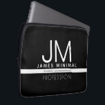 Capa Para Notebook Design mínimo profissional moderno | Preto & Branc<br><div class="desc">Modelo de design moderno e totalmente personalizável. Edite o que quiser!</div>