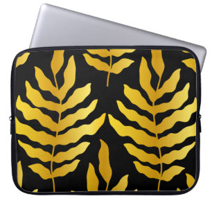Capa Para Notebook Design moderno com folhas. Folhas tropicais de our