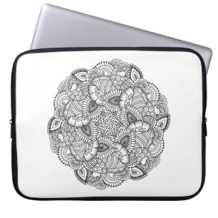 Capa Para Notebook Design redondo do Doodle
