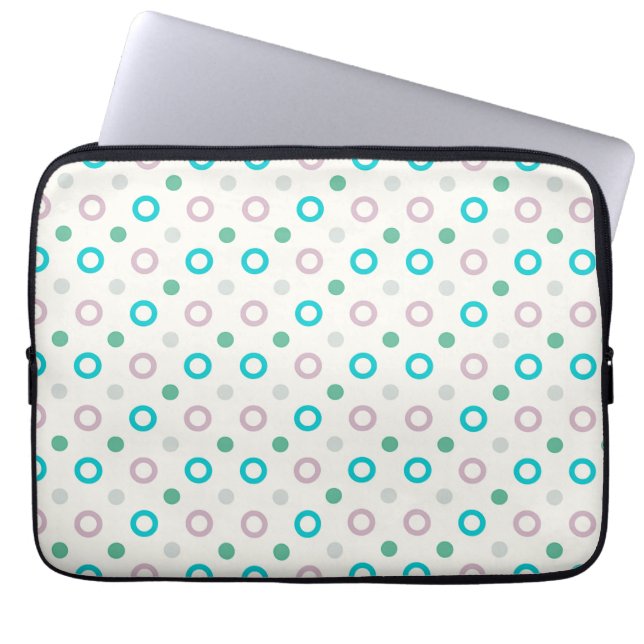 Capa Para Notebook Design retrovisor azul e roxo (Frente)