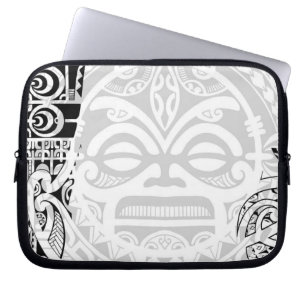 Capa Para Notebook Design tribal Polinésia do tatoo da máscara