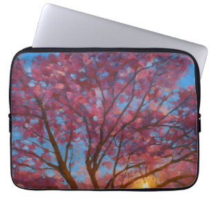 Capa Para Notebook Despertar primavera - Paisagem de Árvore em Sangue