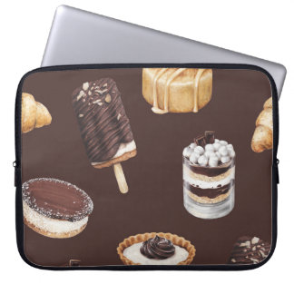Capa Para Notebook Desserts Deliciosos: Padrão de Desenho de Comida