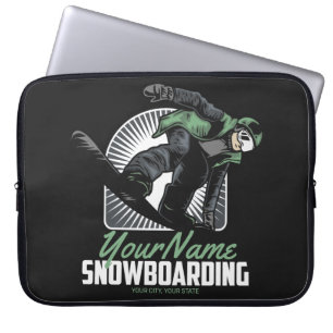 Capa Para Notebook Destruição Personalizada de Neve Snowboard