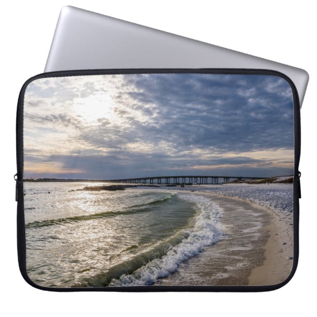 Capa Para Notebook Destruin Florida Evening Waves Bolsa de laptop (Frente)