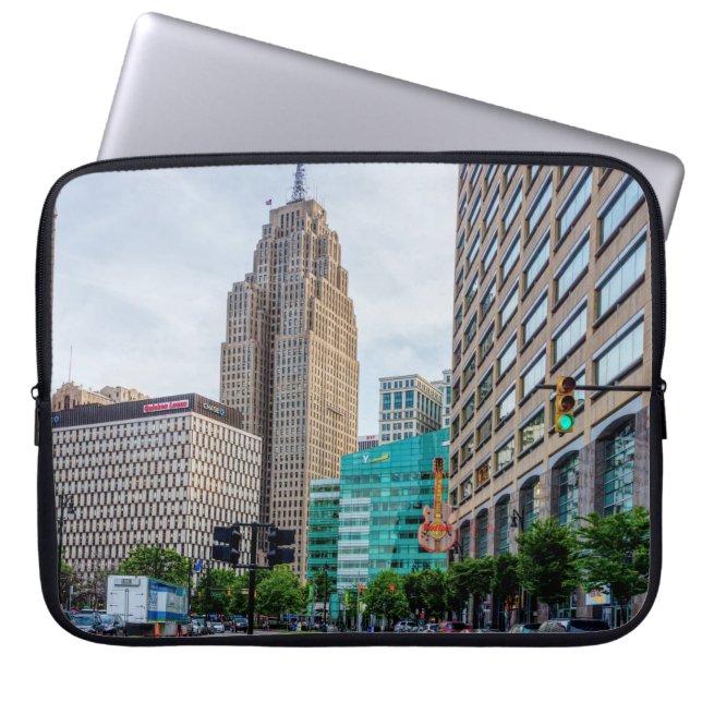 Capa Para Notebook Detroit do centro (Frente)