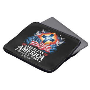 Capa Para Notebook Deus Abençoe a América 250 Anos 1776-2026