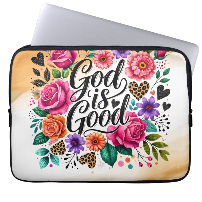 Capa Para Notebook Deus Cristão Baseado em Fé é um belo Eletrônicos (Frente)