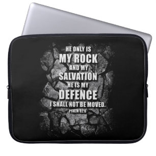 Capa Para Notebook DEUS Minha Rock & Salvation - Christian Faith Vers