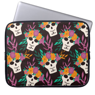 Capa Para Notebook Dia de Los Muertos, tradicional Halloween mexicano
