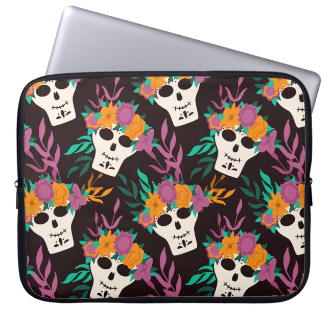Capa Para Notebook Dia de Los Muertos, tradicional Halloween mexicano (Frente)