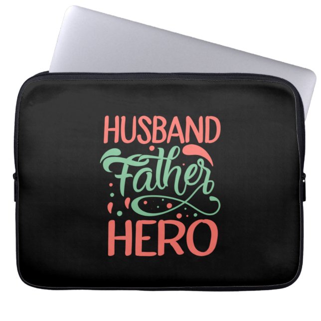 Capa Para Notebook Dia de os pais Husband Padre Hero (Frente)