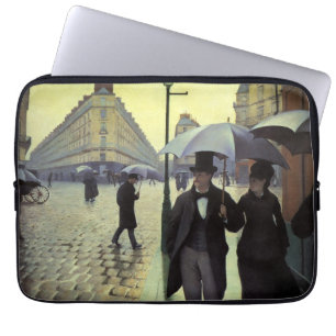 Capa Para Notebook Dia Rainy da Rua Paris por Gustave Caillebotte