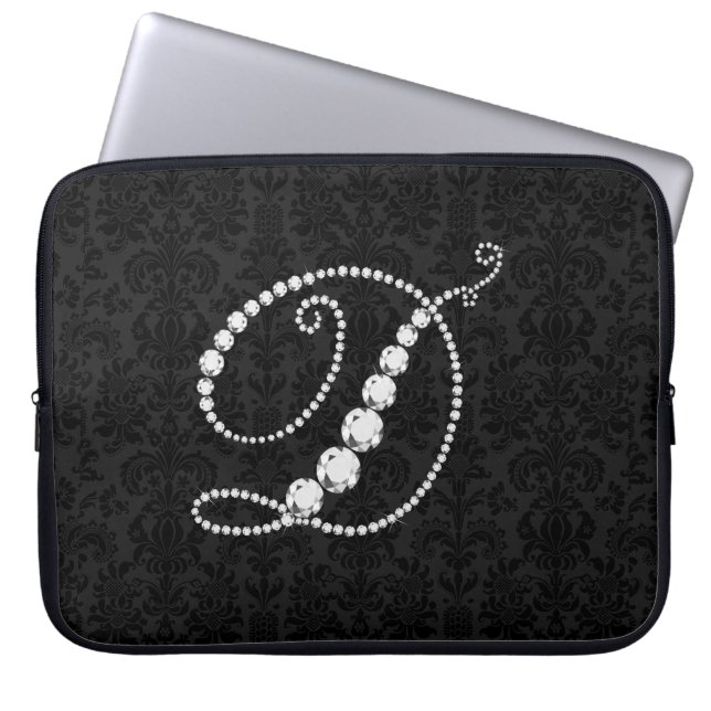 Capa Para Notebook Diamantes Iniciais D Estimulantes Elegantes - Mono (Frente)