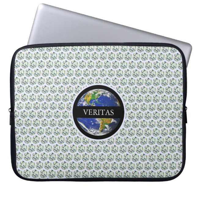 Capa Para Notebook Diamantes modernos elegantes e globo terrestre mod (Frente)