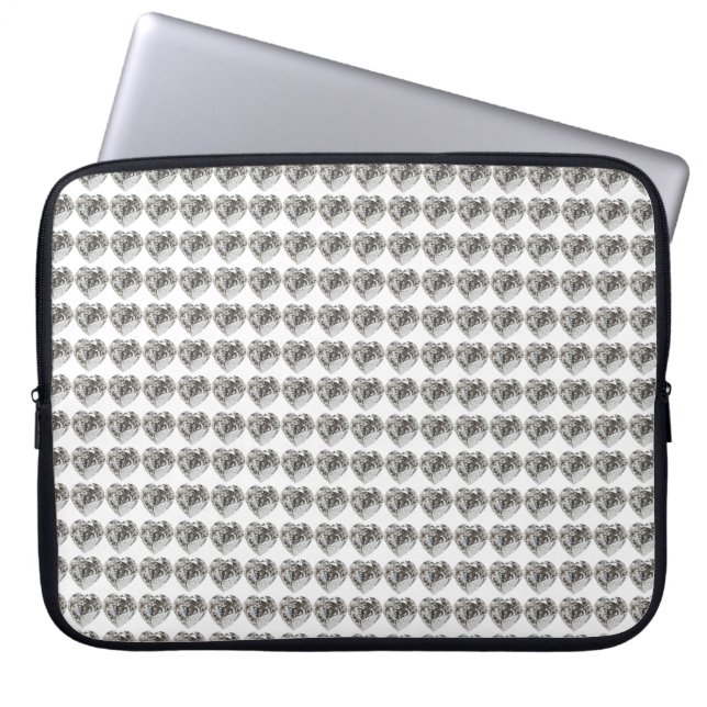 Capa Para Notebook Diamond Heart (Frente)