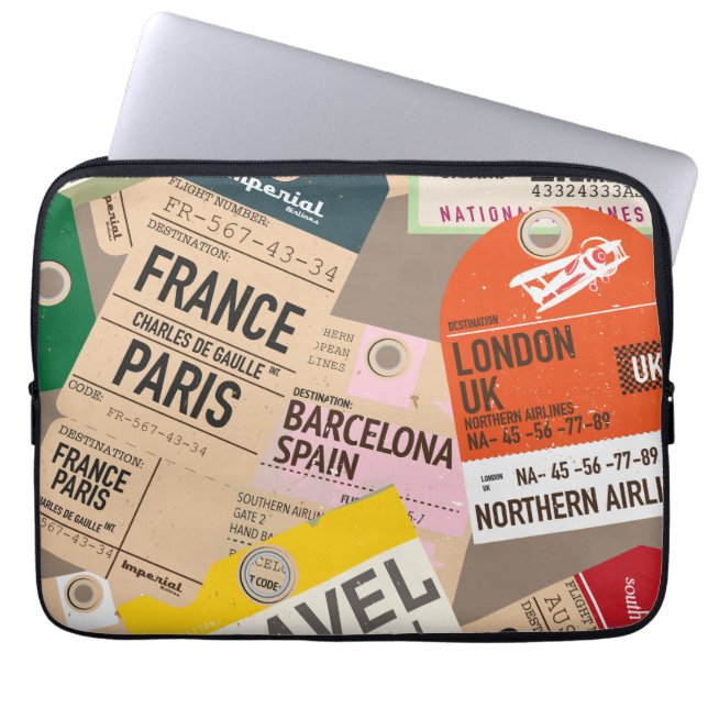Capa Para Notebook Diário de viagem (Frente)