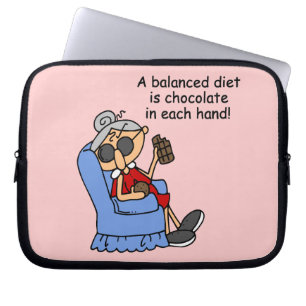 Capa Para Notebook Dieta de Chocolate Equilibrado