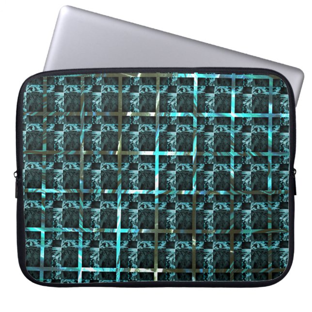 Capa Para Notebook Diferentes xadrez, quadrados ou imagem sob grade? (Frente)