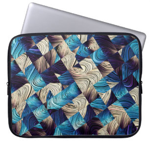 Capa Para Notebook Digital art abstract pattern. Abstract blue image