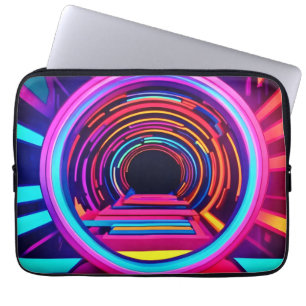 Capa Para Notebook Dimensões do Túnel Neon